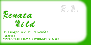 renata mild business card